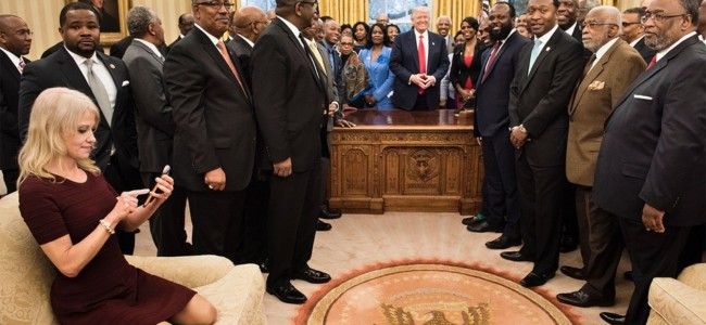 Kellyanne Conway on the Boss’ Couch