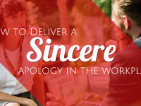 workplace civility - make a sincere apology
